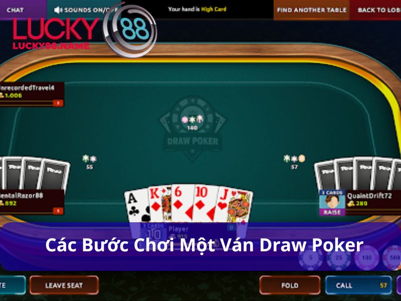 Draw Poker Là Gì? Cách Chơi Và Mẹo Thắng Đơn Giản 3 Hướng dẫn các bước trong một ván Draw Poker