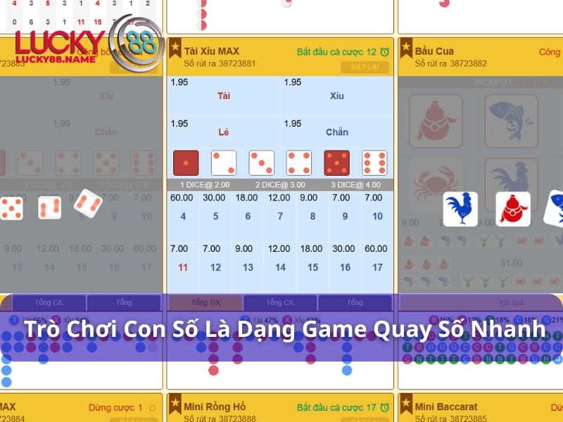 Trò chơi con số Lucky88 – Keno quay số siêu tốc, cược dễ thắng 2 Trò chơi con số là một dạng game quay số nhanh