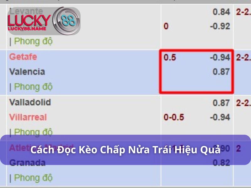 Kèo Chấp Nửa Trái - Bí Quyết Chơi Hiệu Quả Cho Người Mới 4 Cách đọc kèo chấp 0.5 hiệu quả